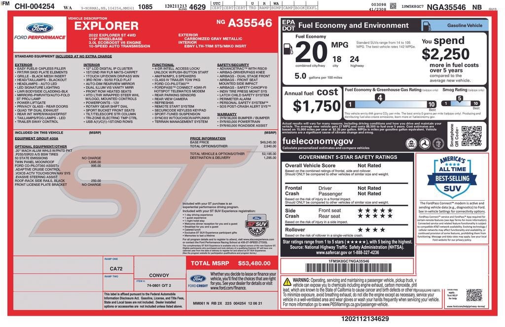 2022 Ford Explorer ST