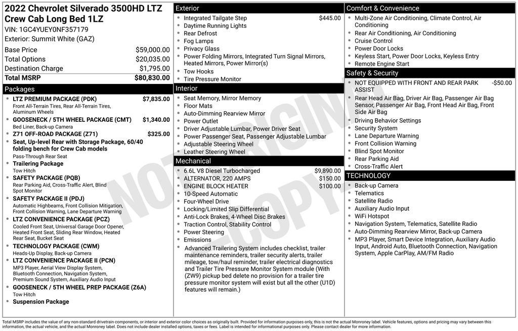 2022 Chevrolet Silverado 3500 HD LTZ