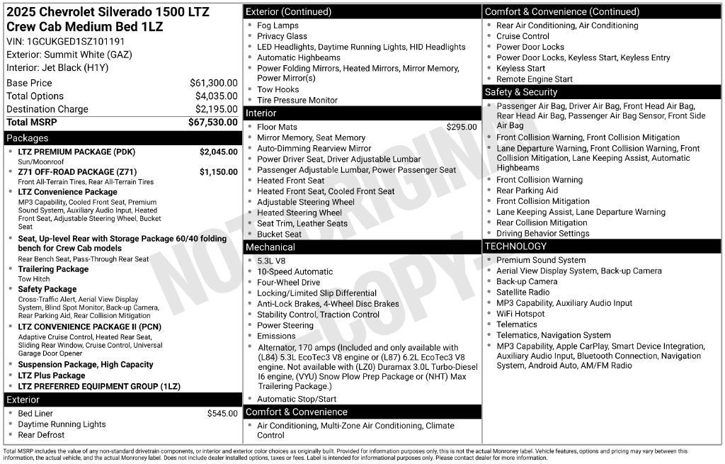 2025 Chevrolet Silverado 1500 LTZ