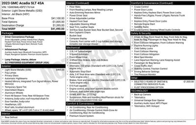 2023 GMC Acadia SLT