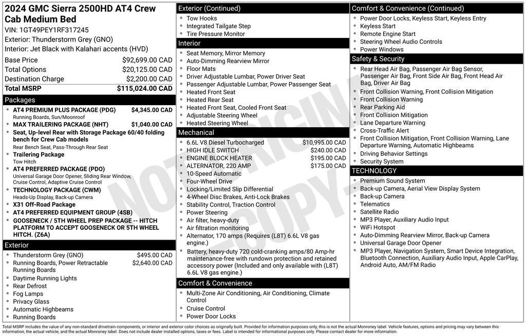 2024 GMC Sierra 2500 HD AT4