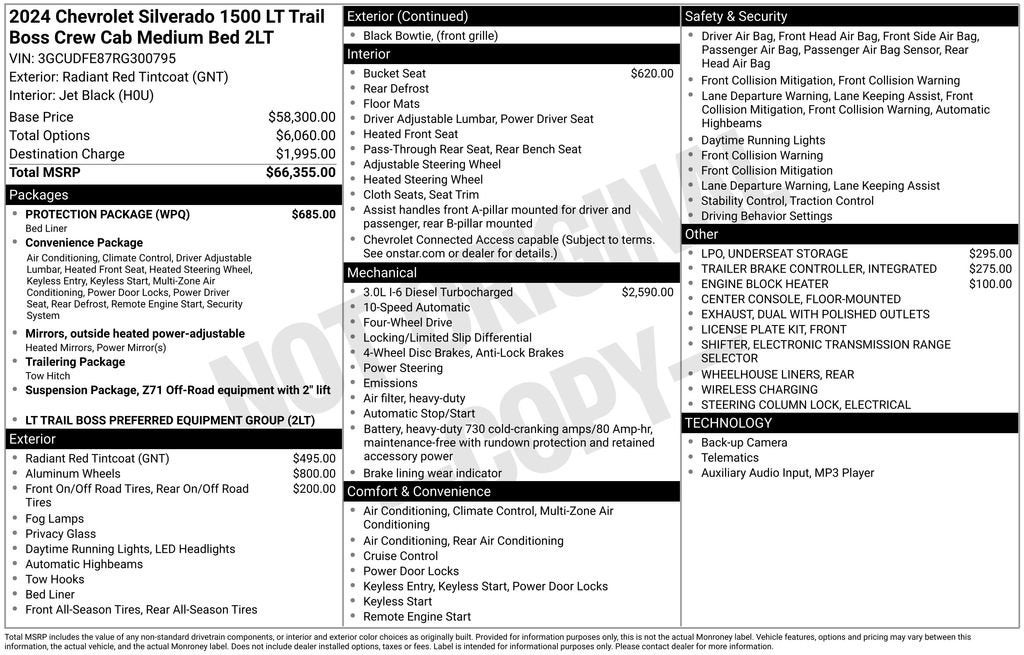 2024 Chevrolet Silverado 1500 LT Trail Boss