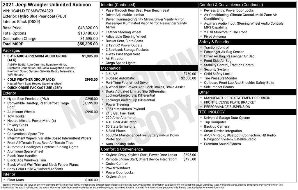 2021 Jeep Wrangler Unlimited Rubicon