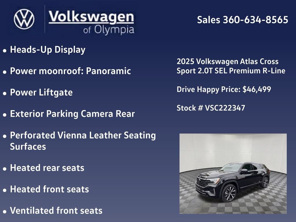 2025 Volkswagen Atlas Cross Sport 2.0T SEL Premium R-Line