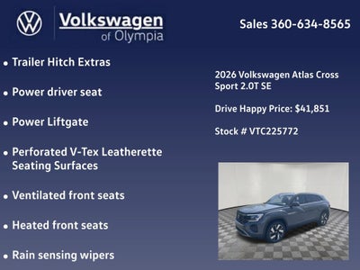 2026 Volkswagen Atlas Cross Sport 2.0T SE w/Technology