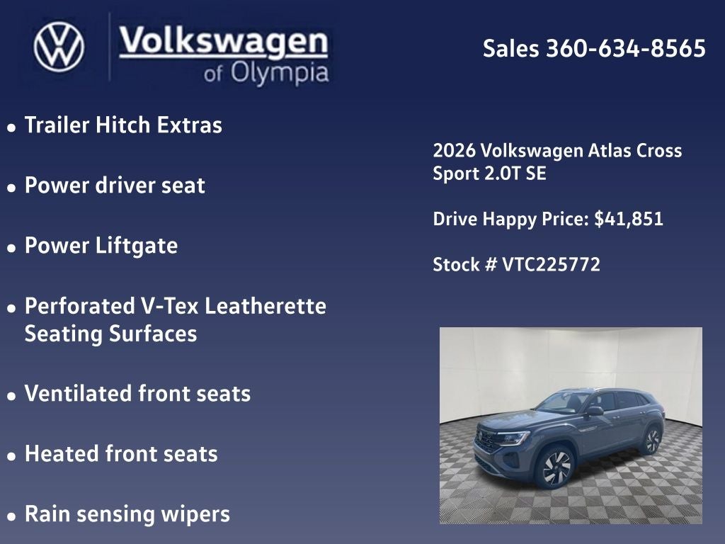 2026 Volkswagen Atlas Cross Sport 2.0T SE w/Technology