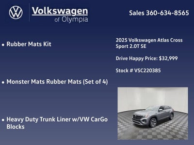 2025 Volkswagen Atlas Cross Sport 2.0T SE