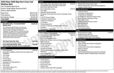 2025 RAM 2500 Big Horn