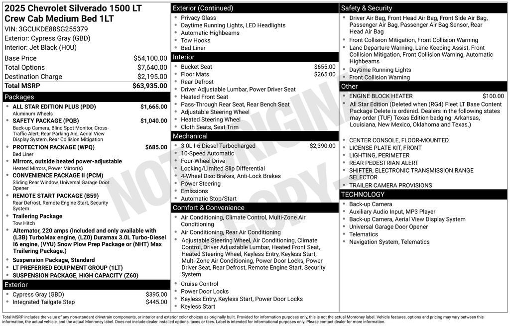 2025 Chevrolet Silverado 1500 LT Texas Edition