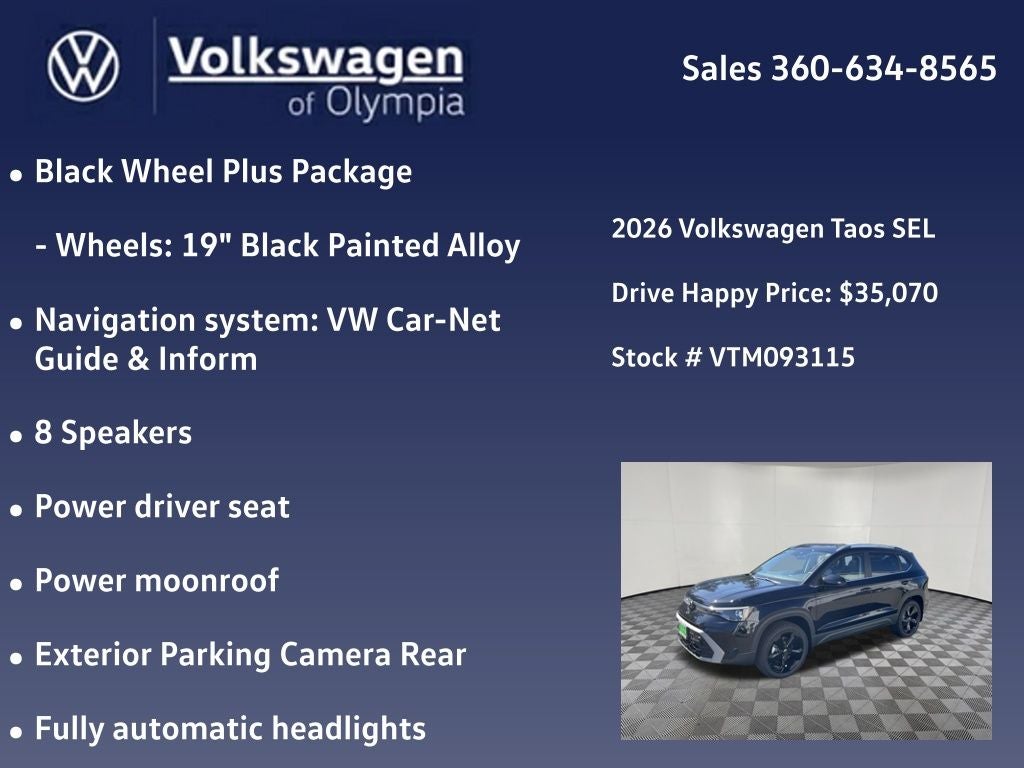 2026 Volkswagen Taos 1.5T SEL
