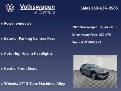 2026 Volkswagen Tiguan 2.0T S