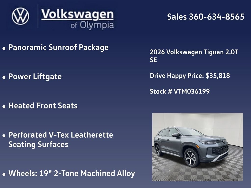 2026 Volkswagen Tiguan 2.0T SE