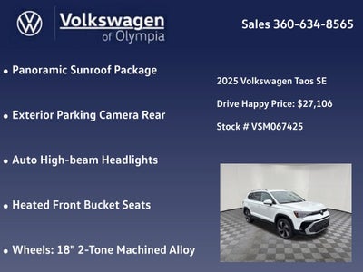 2025 Volkswagen Taos 1.5T SE