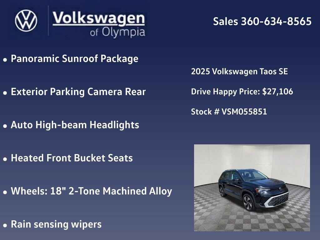 2025 Volkswagen Taos 1.5T SE