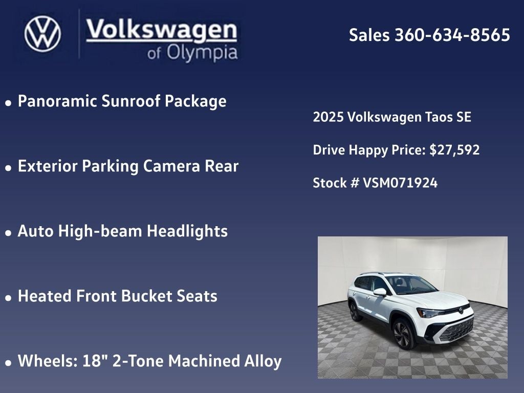 2025 Volkswagen Taos 1.5T SE