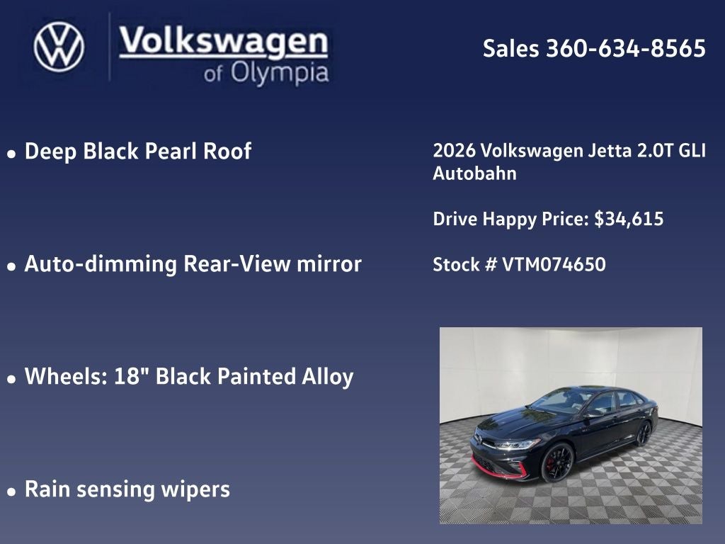 2026 Volkswagen Jetta GLI 2.0T Autobahn