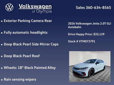 2026 Volkswagen Jetta GLI Autobahn