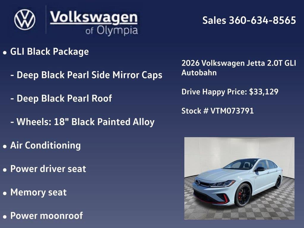 2026 Volkswagen Jetta GLI Autobahn