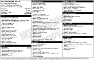 2017 Volkswagen Jetta 1.4T S