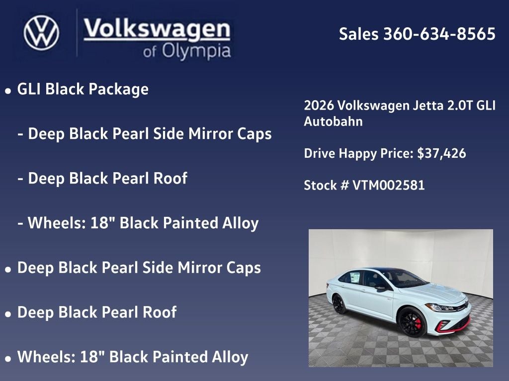 2026 Volkswagen Jetta GLI 2.0T Autobahn