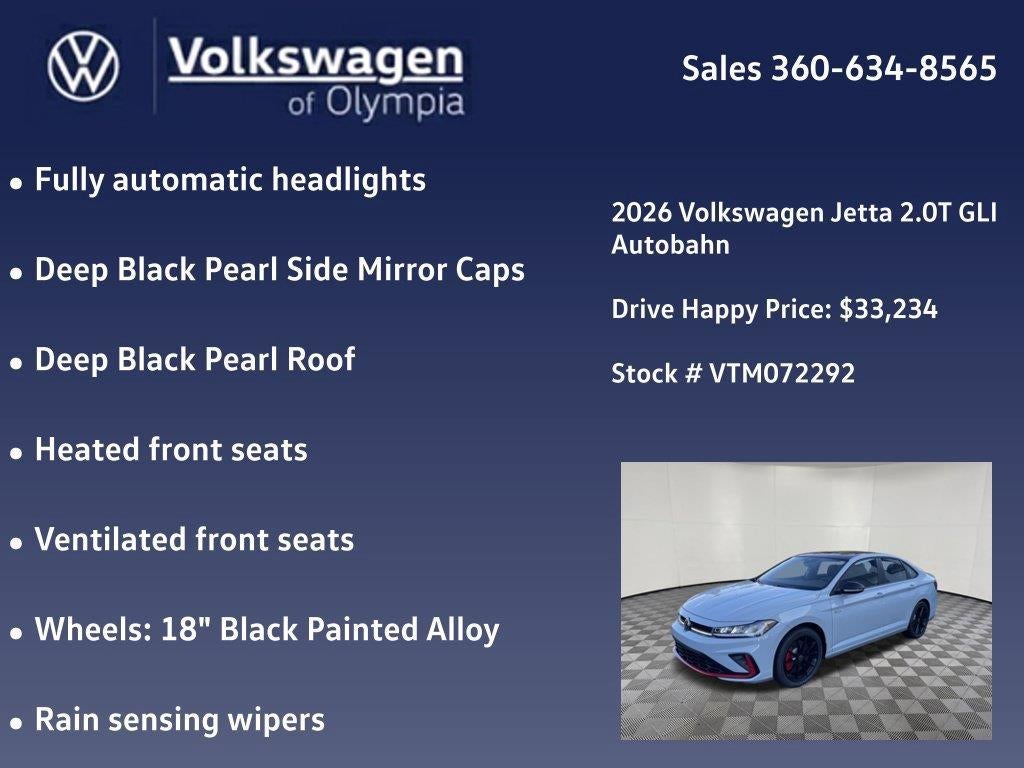 2026 Volkswagen Jetta GLI Autobahn