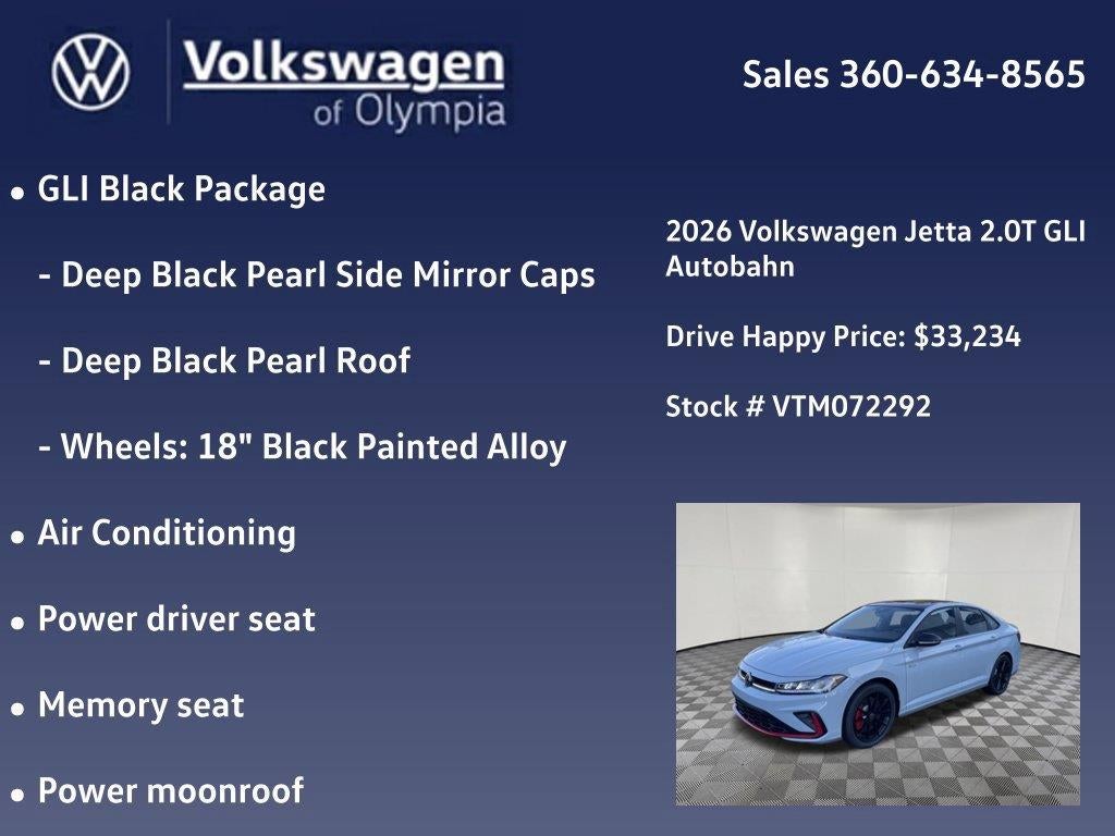 2026 Volkswagen Jetta GLI Autobahn