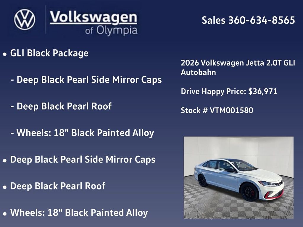 2026 Volkswagen Jetta GLI 2.0T Autobahn