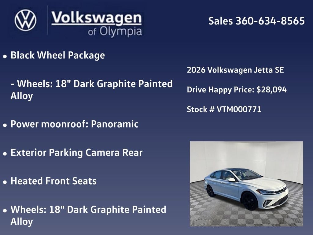 2026 Volkswagen Jetta 1.5T SE