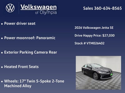 2026 Volkswagen Jetta 1.5T SE