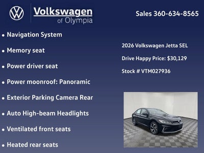 2026 Volkswagen Jetta 1.5T SEL