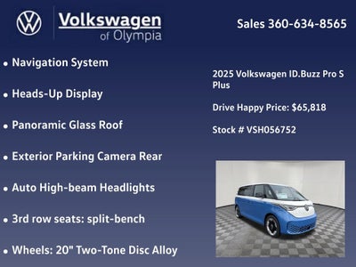 2025 Volkswagen ID. Buzz Pro S Plus