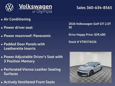 2026 Volkswagen Golf GTI SE