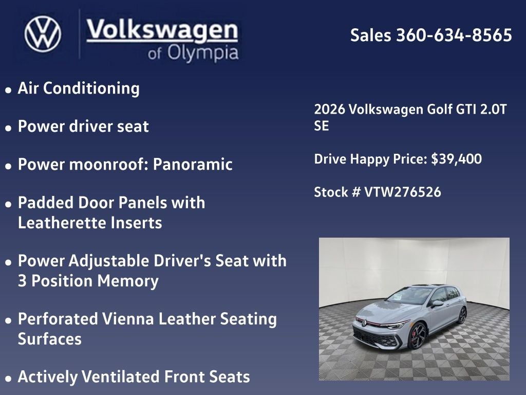 2026 Volkswagen Golf GTI SE