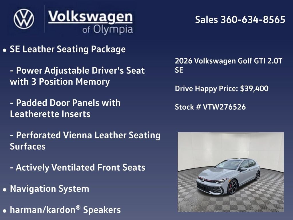 2026 Volkswagen Golf GTI SE