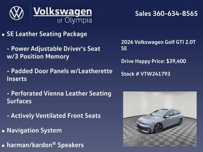 2026 Volkswagen Golf GTI SE