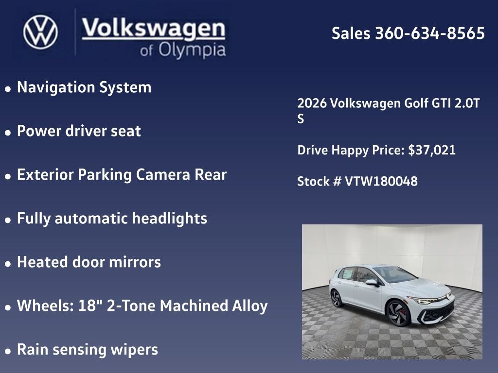 2026 Volkswagen Golf GTI 2.0T S