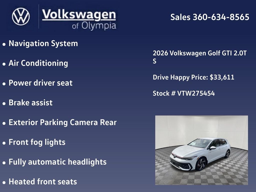 2026 Volkswagen Golf GTI S