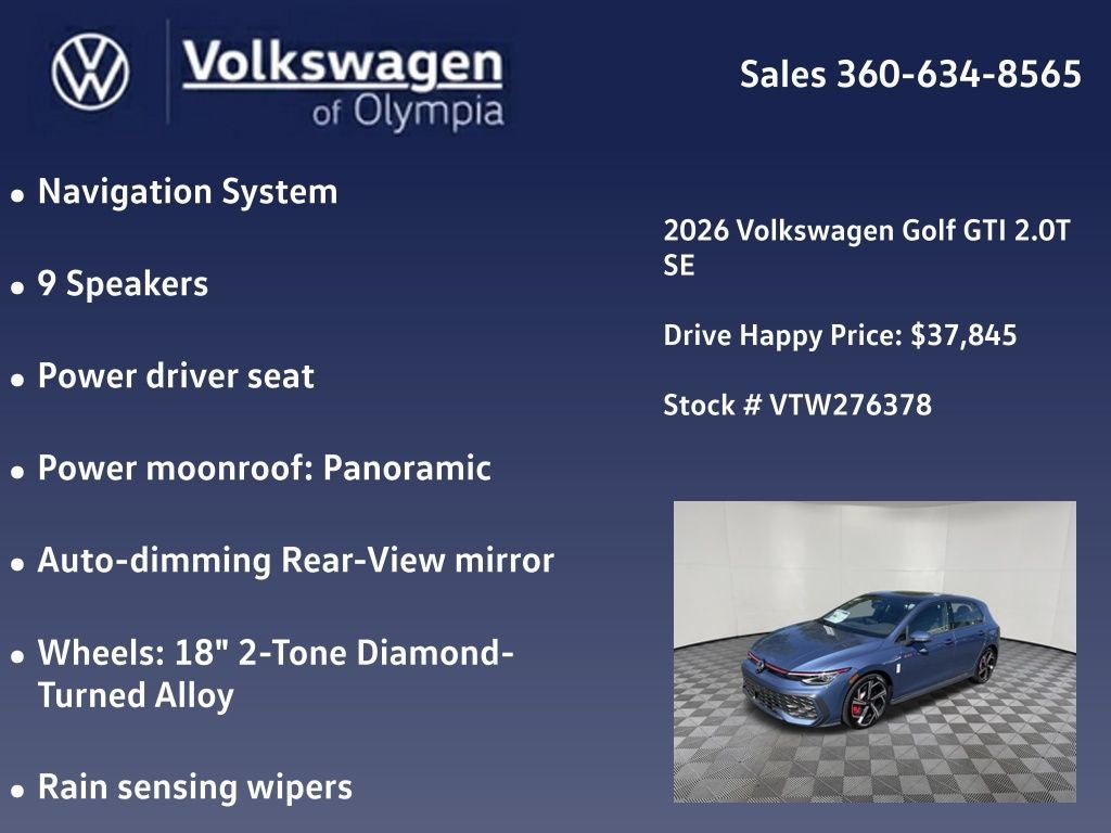 2026 Volkswagen Golf GTI SE