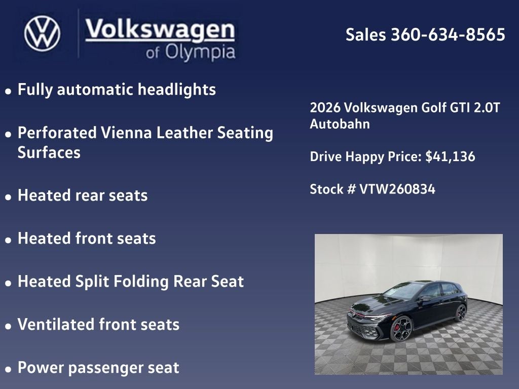 2026 Volkswagen Golf GTI Autobahn