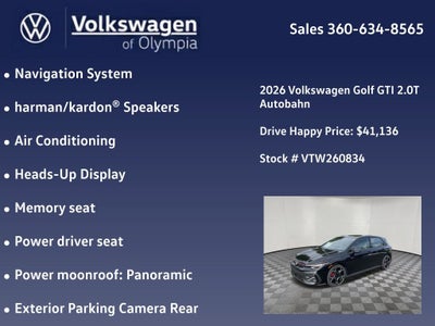 2026 Volkswagen Golf GTI Autobahn