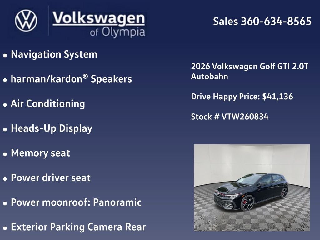 2026 Volkswagen Golf GTI Autobahn