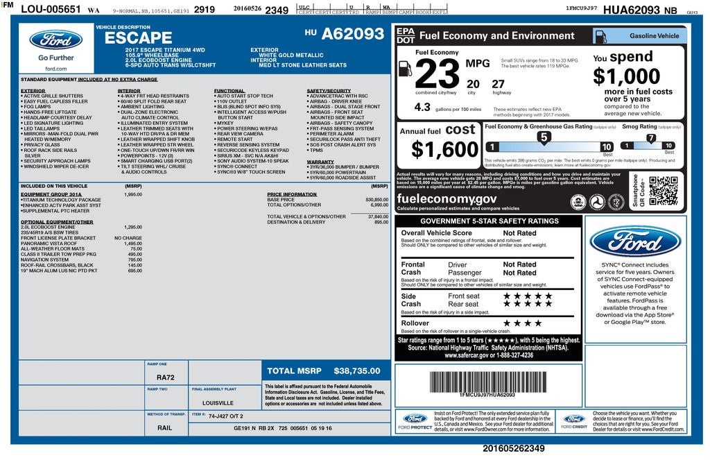 2017 Ford Escape Titanium