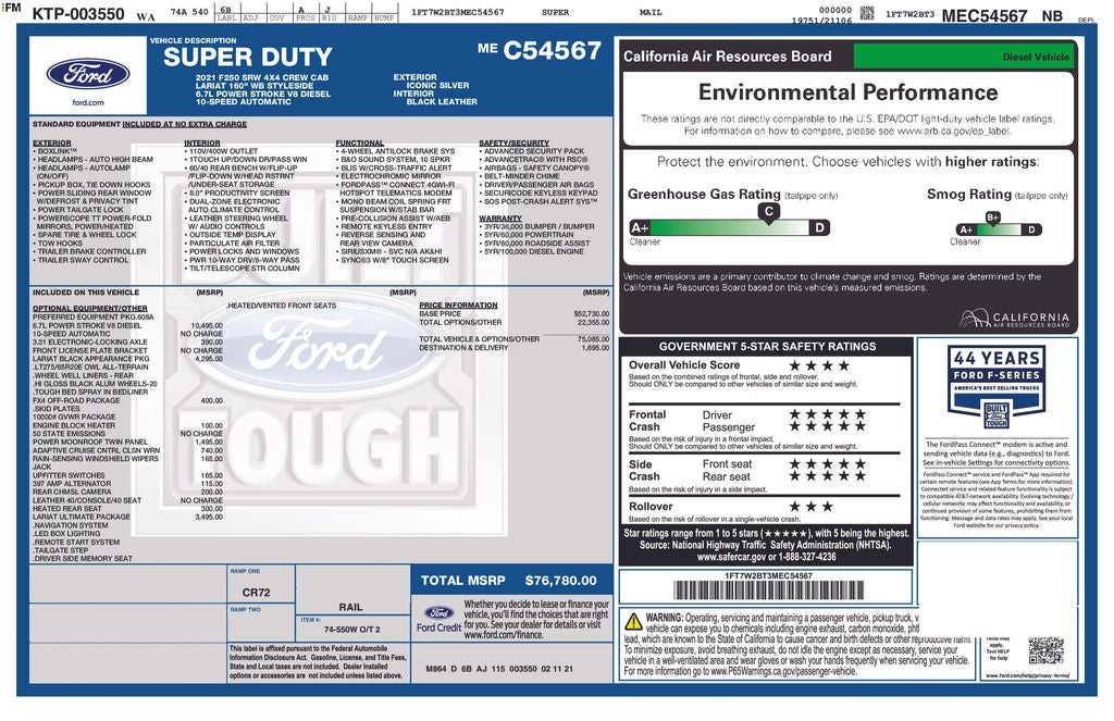 2021 Ford F-250SD Lariat