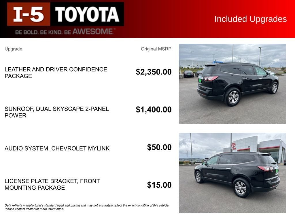 2016 Chevrolet Traverse 2LT 2LT