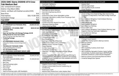2026 GMC Sierra 3500HD AT4