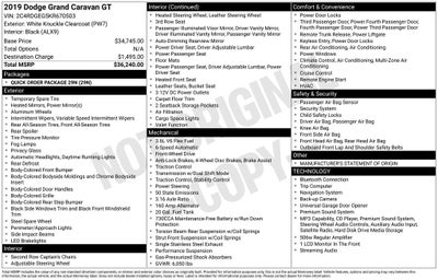 2019 Dodge Grand Caravan GT