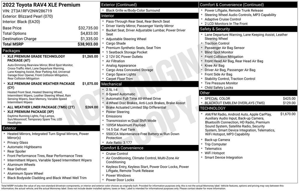 2022 Toyota RAV4 XLE Premium