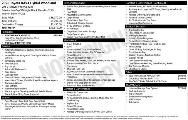 2025 Toyota RAV4 Hybrid Woodland Edition
