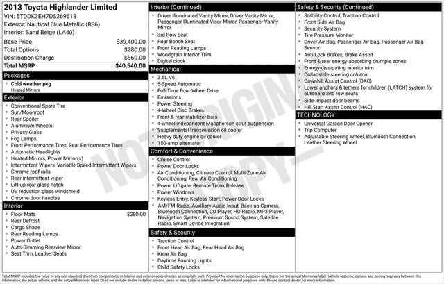 2013 Toyota Highlander Limited