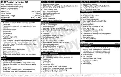 2023 Toyota Highlander XLE